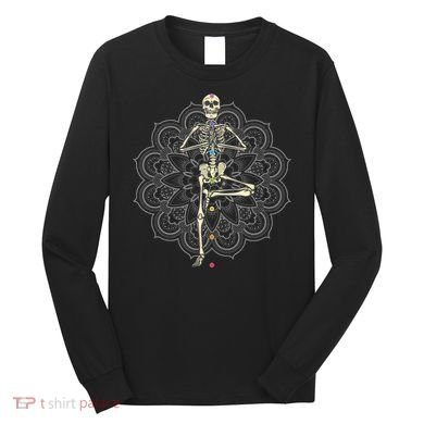 Skeleton Yoga Long Sleeve Shirt