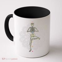 Skeleton Yoga Coffee Mug thumb 0