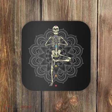 Skeleton Yoga Coaster