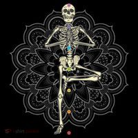 Skeleton Yoga Baby Bodysuit thumb 2