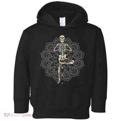 Skeleton Yoga Toddler Hoodie