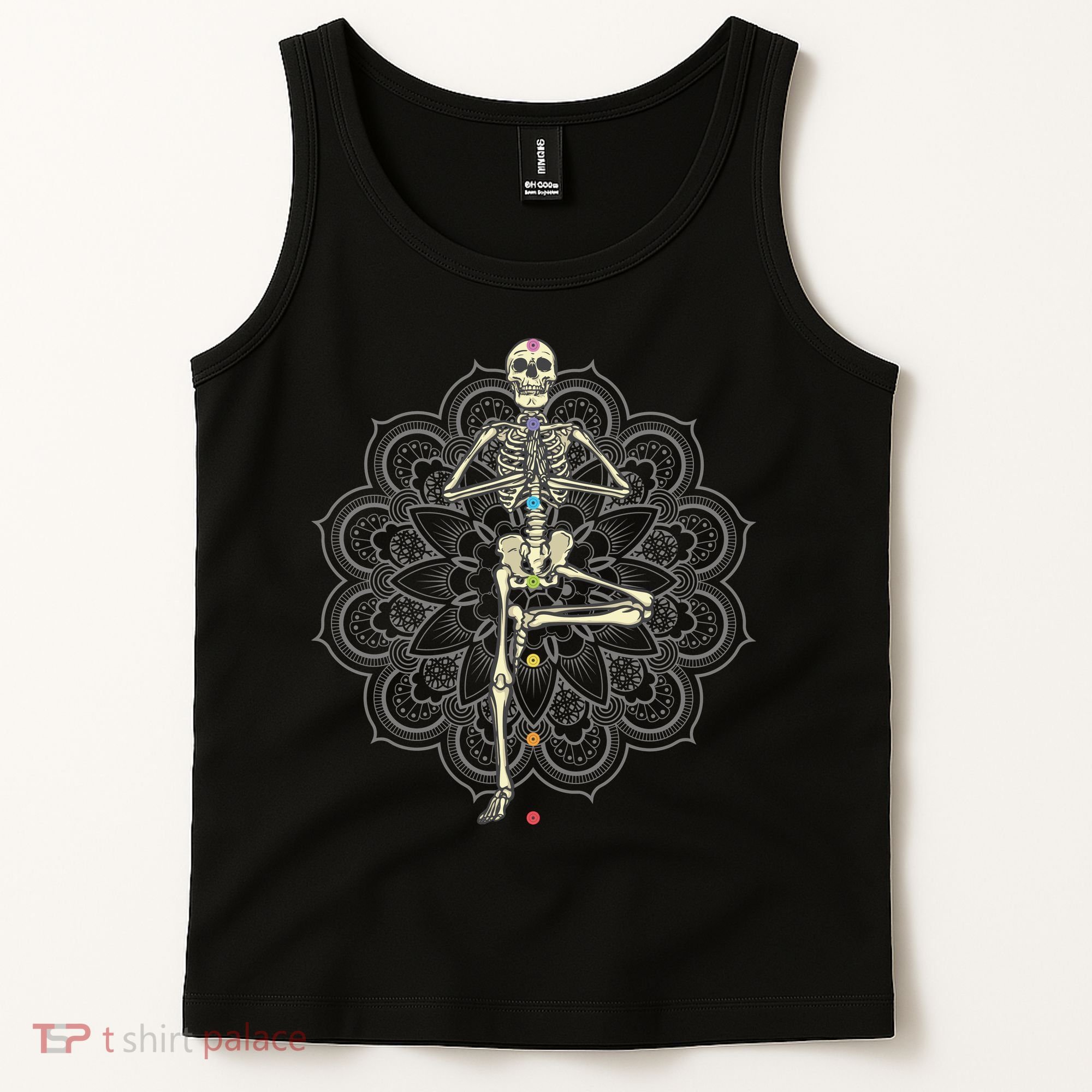 Skeleton Yoga Tank Top
