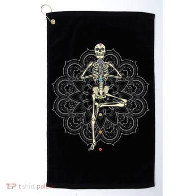 Skeleton Yoga Golf Towel