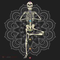 Skeleton Yoga Golf Towel thumb 3