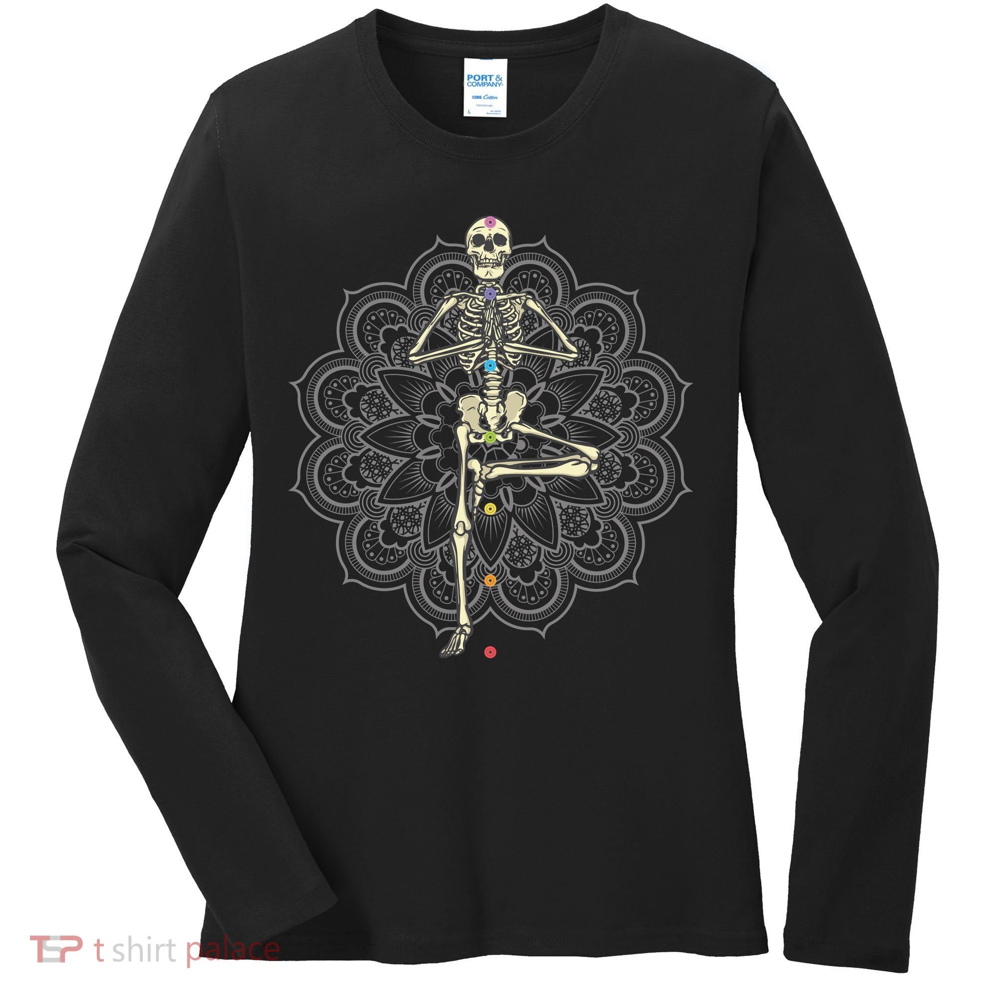 Skeleton Yoga Women's Long Sleeve Shirt