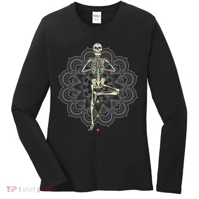 Skeleton Yoga Women's Long Sleeve Shirt