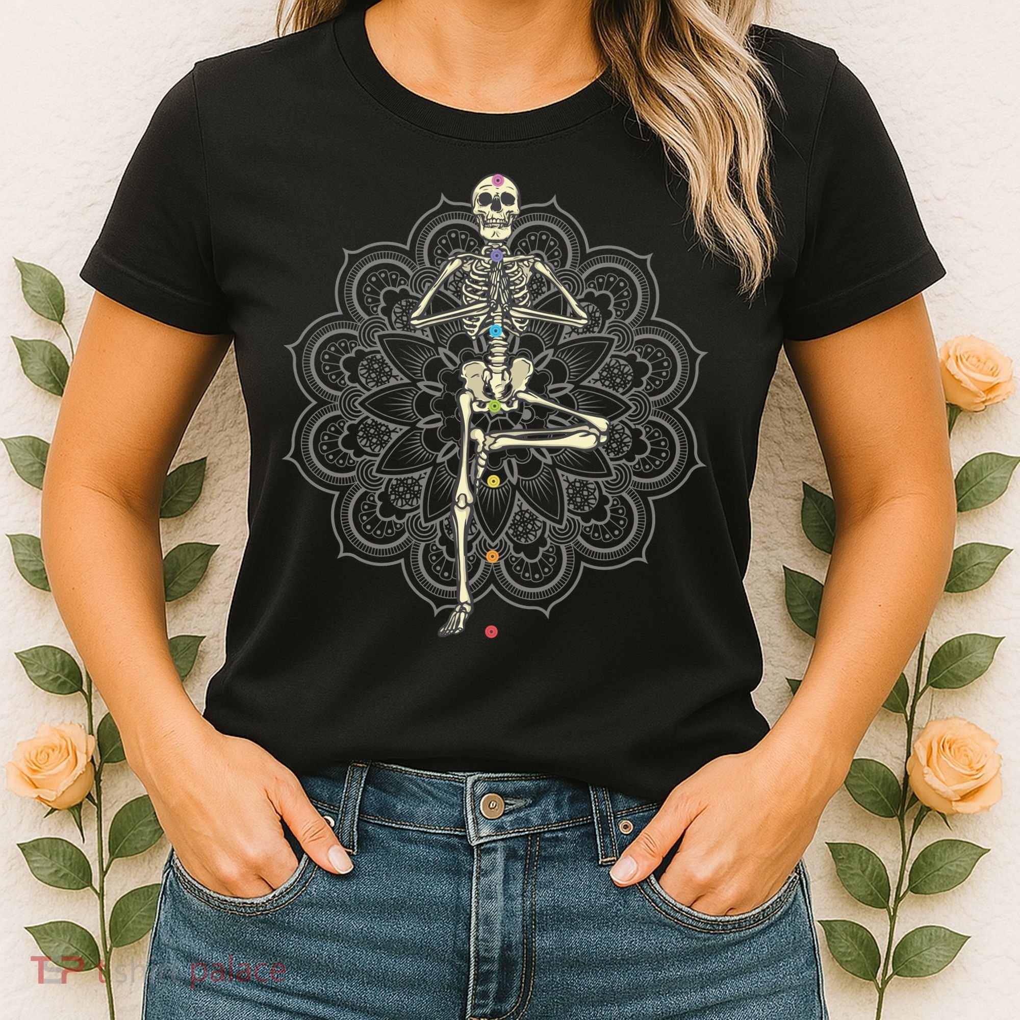 Skeleton Yoga Women's T-Shirt