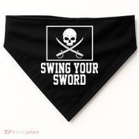 Swing Your Sword Pirate Skull And Swords USA-Made Doggie Bandana thumb 0