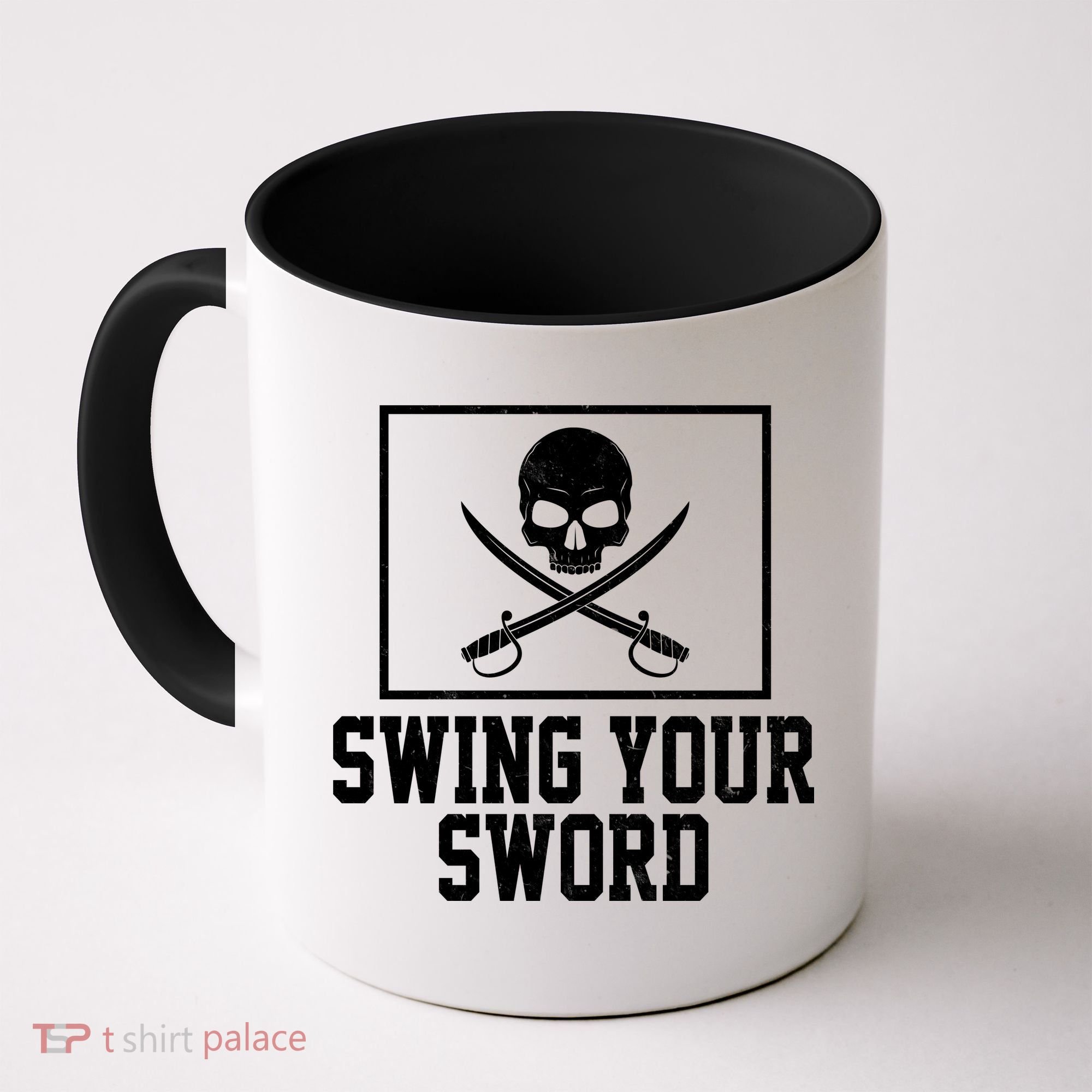 Swing Your Sword Pirate Skull And Swords Coffee Mug