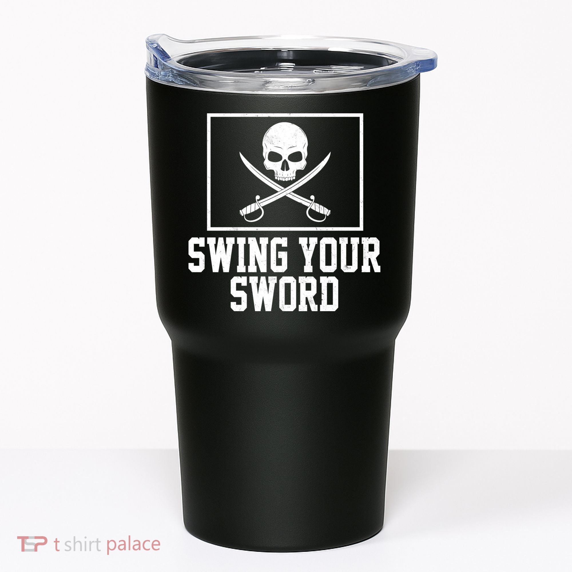 Swing Your Sword Pirate Skull And Swords Tumbler
