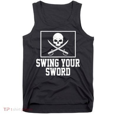Swing Your Sword Pirate Skull And Swords Tank Top