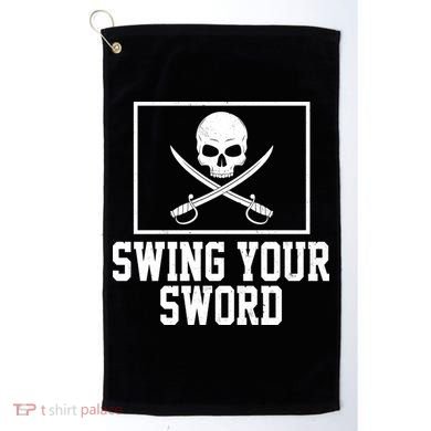 Swing Your Sword Pirate Skull And Swords Golf Towel