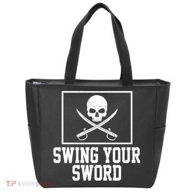 Swing Your Sword Pirate Skull And Swords Tote Bag