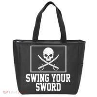 Swing Your Sword Pirate Skull And Swords Tote Bag thumb 0