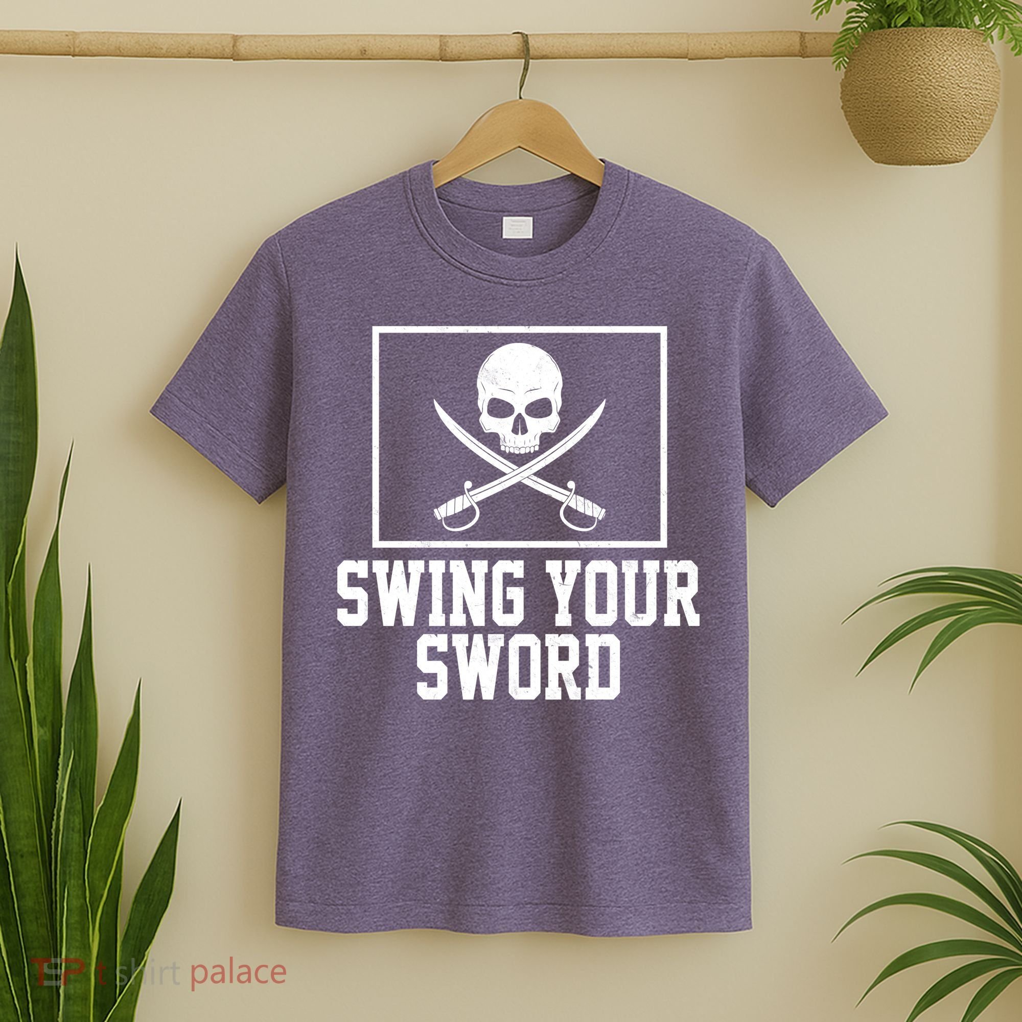 Swing Your Sword Pirate Skull And Swords T-Shirt
