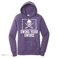 Swing Your Sword Pirate Skull And Swords Women's Hoodie thumb 0