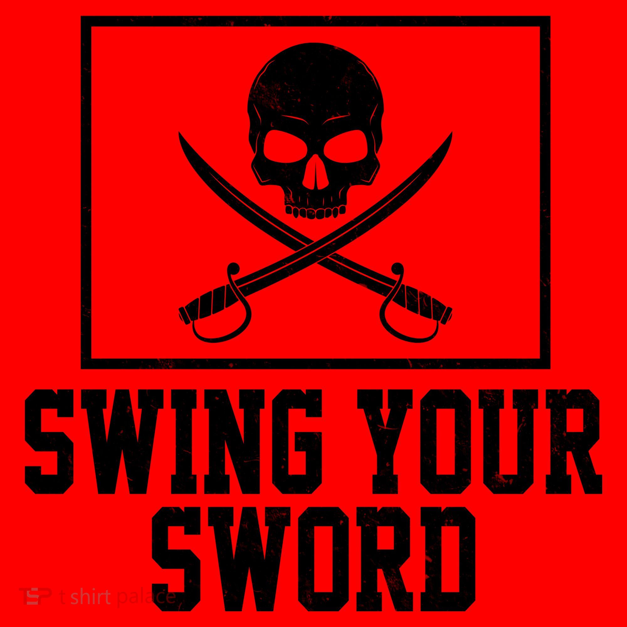 Swing Your Sword Pirate Skull And Swords Santa Hat