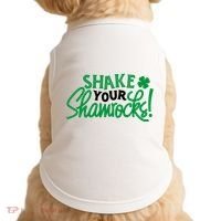 Shake Your Shamrocks Funny St Patricks Day Doggie Tank thumb 0