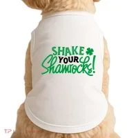 Shake Your Shamrocks Funny St Patricks Day Doggie Tank thumb 0