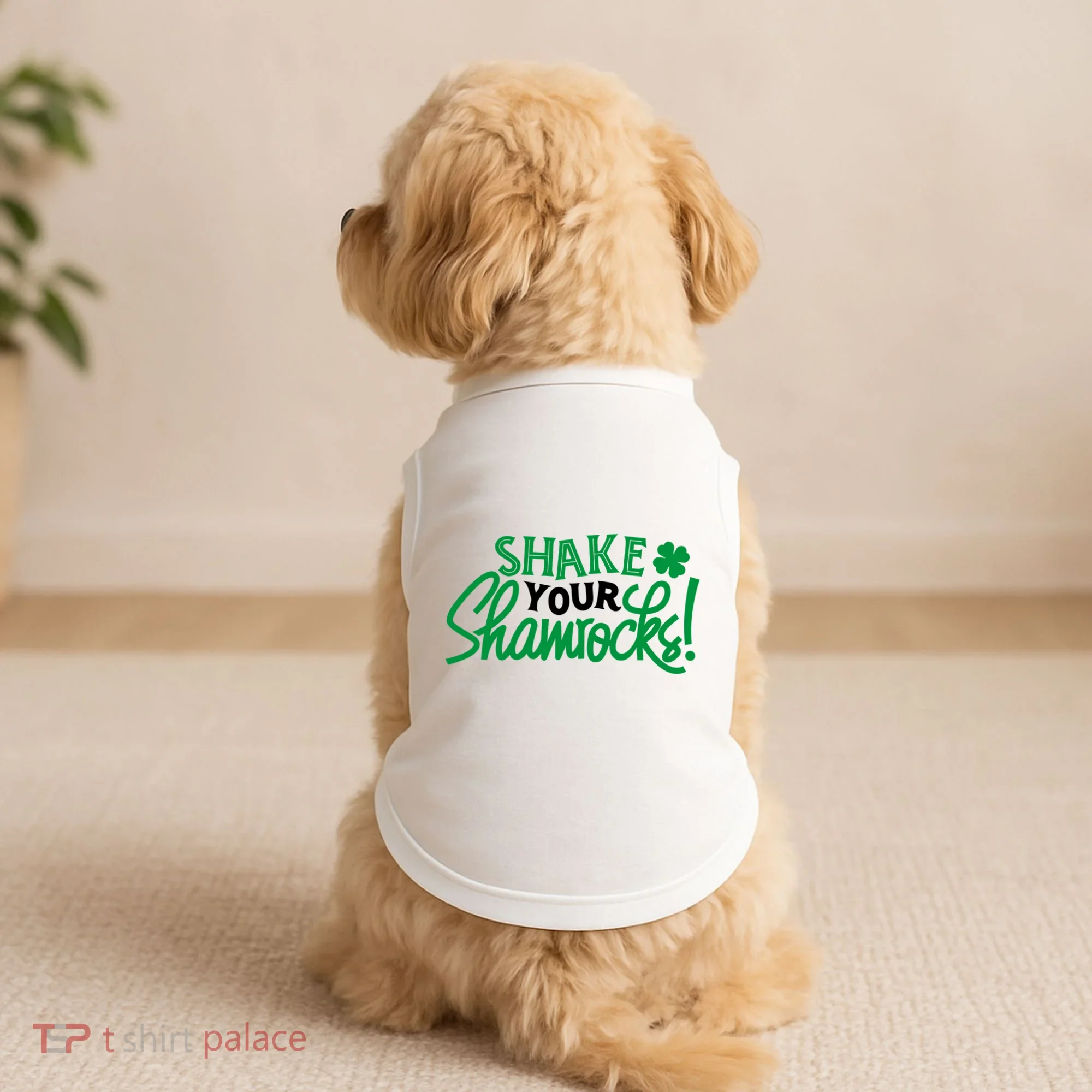 Shake Your Shamrocks Funny St Patricks Day Doggie Tank