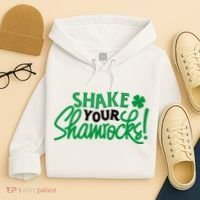 Shake Your Shamrocks Funny St Patricks Day Hoodie thumb 4
