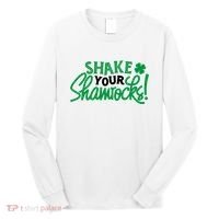 Shake Your Shamrocks Funny St Patricks Day Long Sleeve Shirt thumb 0