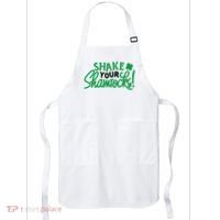 Shake Your Shamrocks Funny St Patricks Day Apron thumb 0