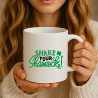 Shake Your Shamrocks Funny St Patricks Day Coffee Mug thumb 3