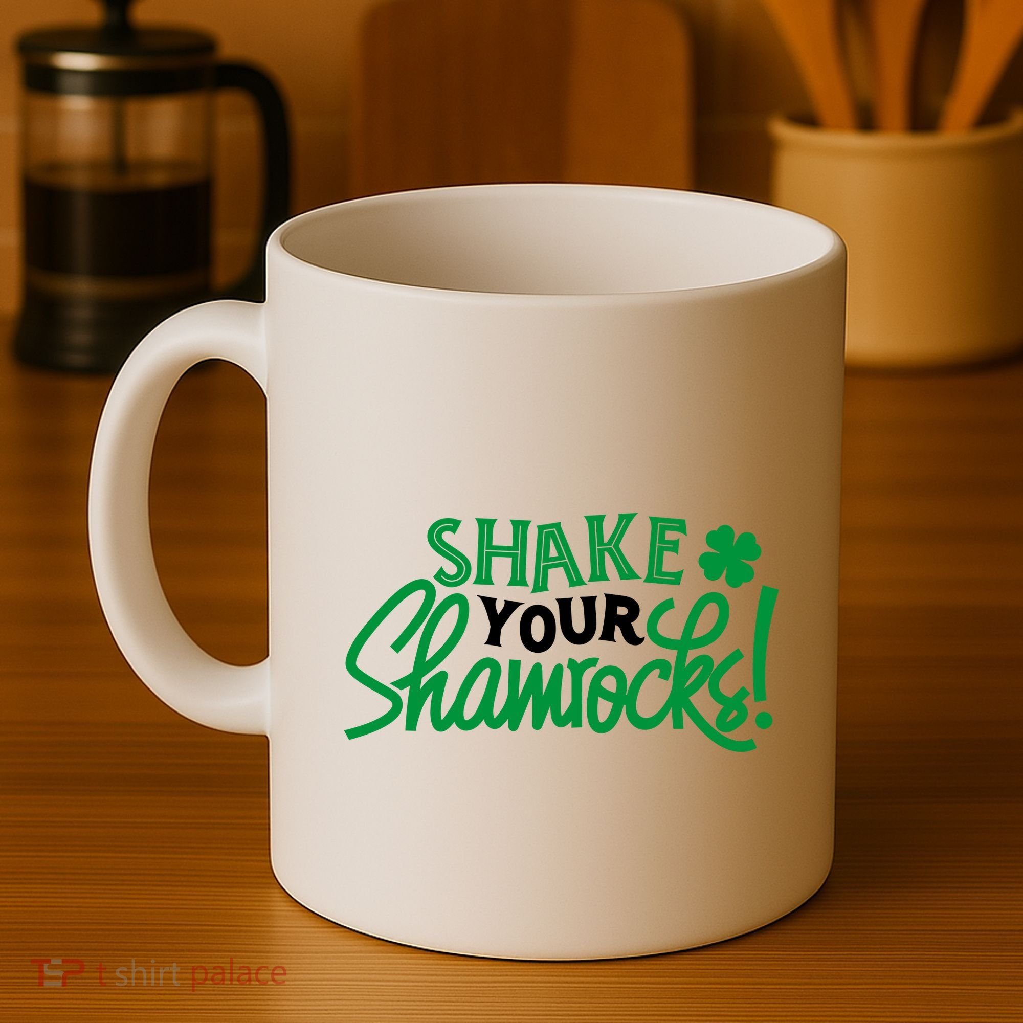 Shake Your Shamrocks Funny St Patricks Day Coffee Mug