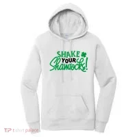 Shake Your Shamrocks Funny St Patricks Day Women's Hoodie thumb 0