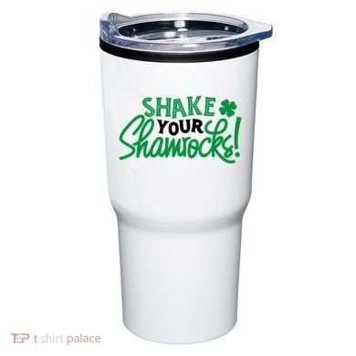 Shake Your Shamrocks Funny St Patricks Day Tumbler