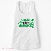 Shake Your Shamrocks Funny St Patricks Day Women's Tank Top thumb 0