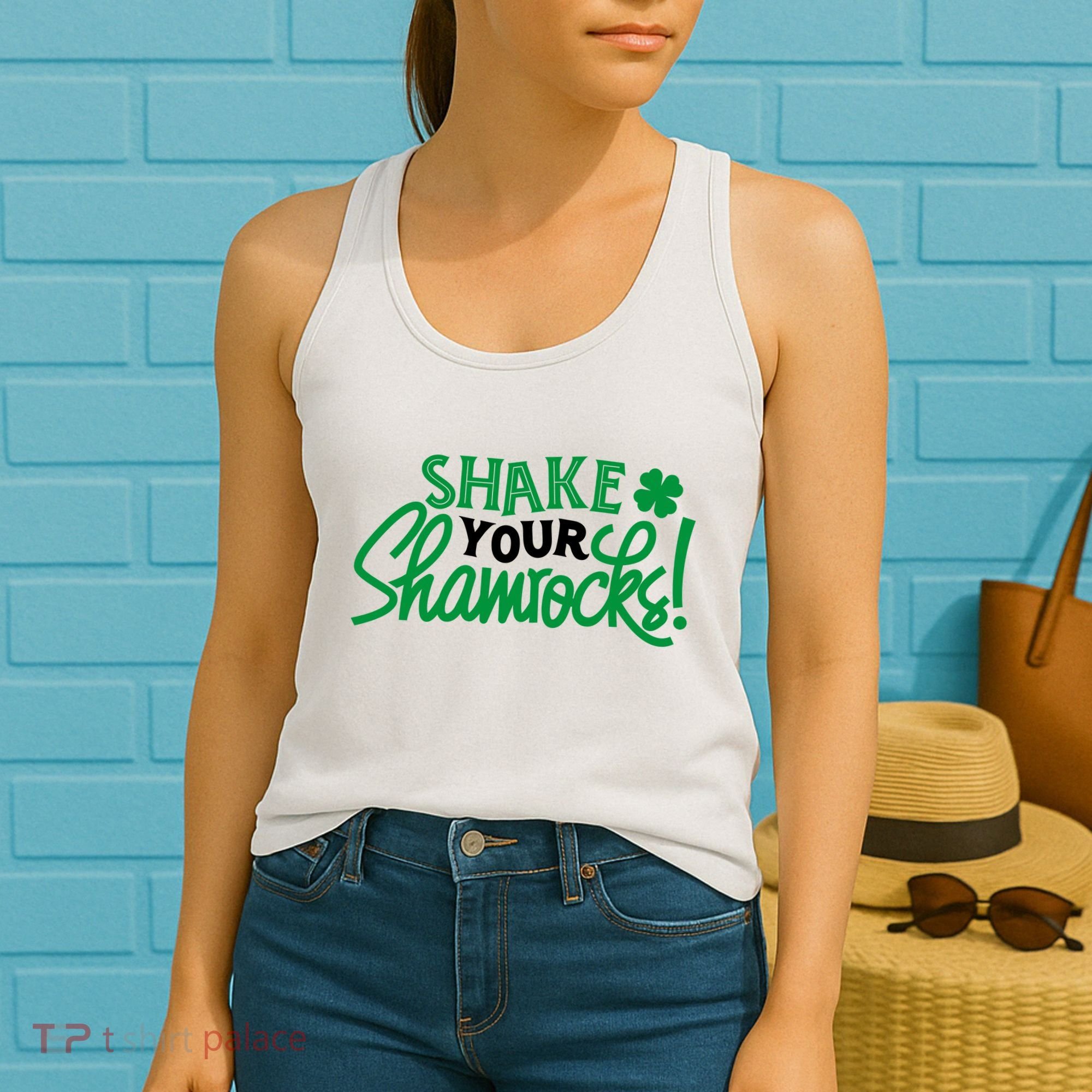 Shake Your Shamrocks Funny St Patricks Day Women's Tank Top