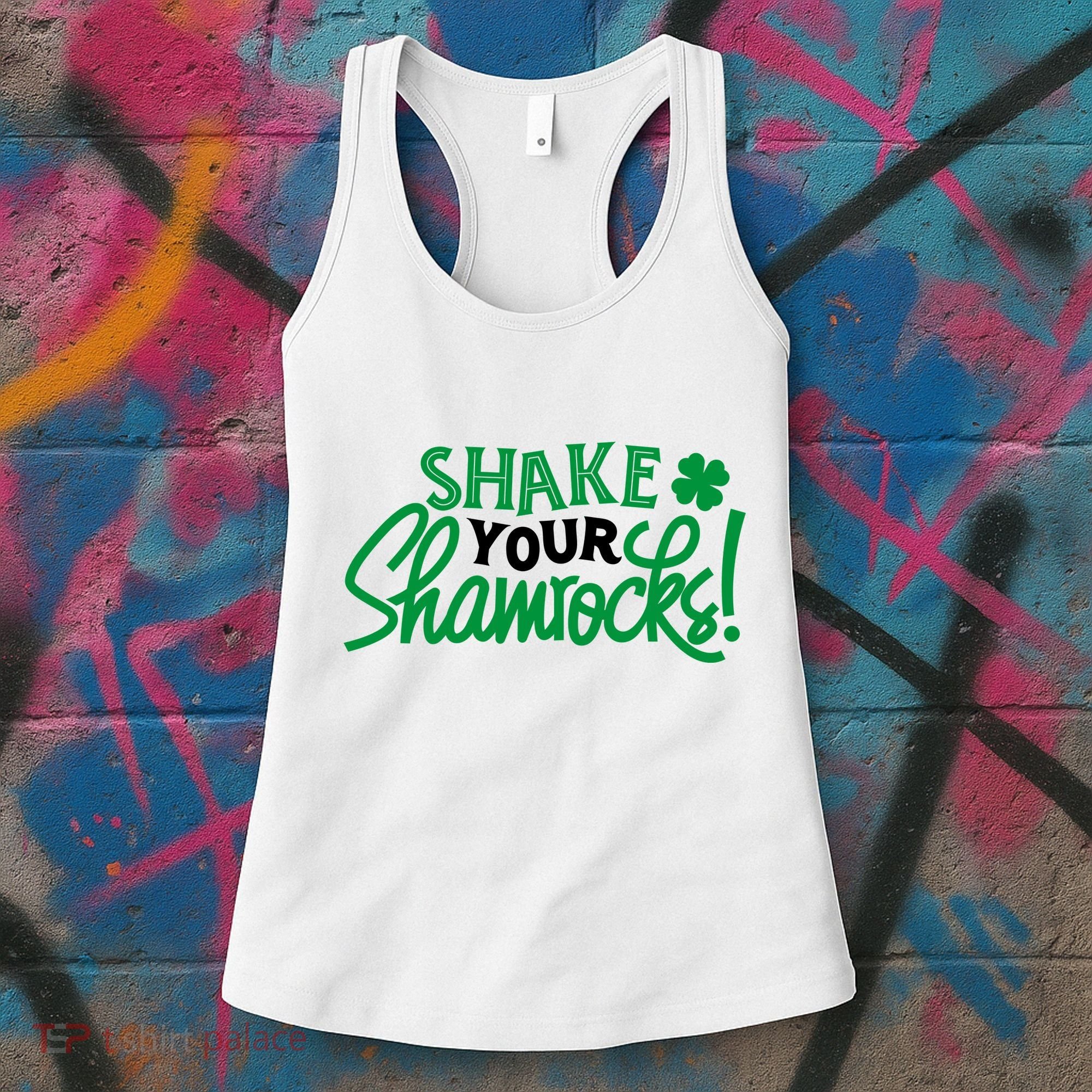 Shake Your Shamrocks Funny St Patricks Day Women's Tank Top