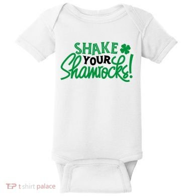 Shake Your Shamrocks Funny St Patricks Day Baby Bodysuit