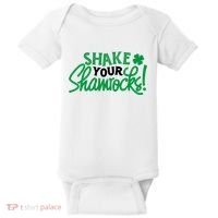 Shake Your Shamrocks Funny St Patricks Day Baby Bodysuit thumb 0