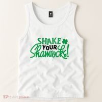Shake Your Shamrocks Funny St Patricks Day Tank Top thumb 2