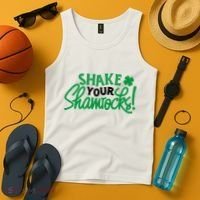 Shake Your Shamrocks Funny St Patricks Day Tank Top thumb 4