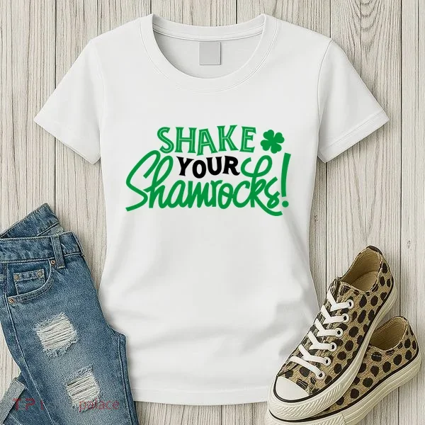 Shake Your Shamrocks Funny St Patricks Day Women's T-Shirt