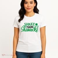 Shake Your Shamrocks Funny St Patricks Day Women's T-Shirt thumb 4
