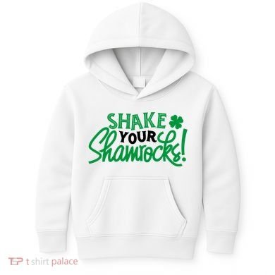 Shake Your Shamrocks Funny St Patricks Day Kids Hoodie