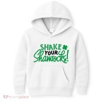 Shake Your Shamrocks Funny St Patricks Day Kids Hoodie thumb 0