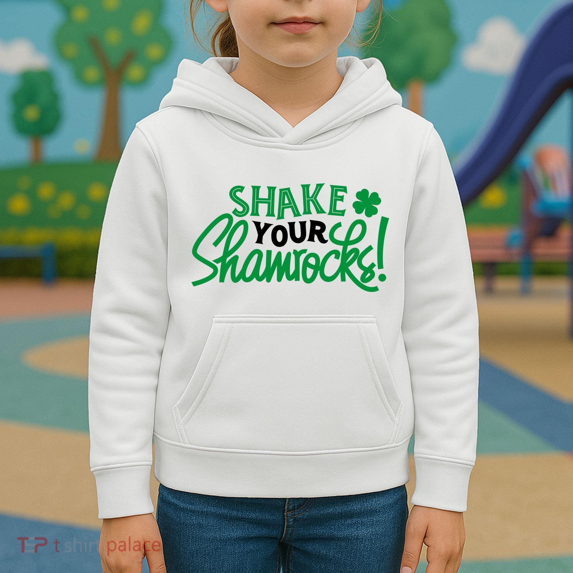 Shake Your Shamrocks Funny St Patricks Day Kids Hoodie