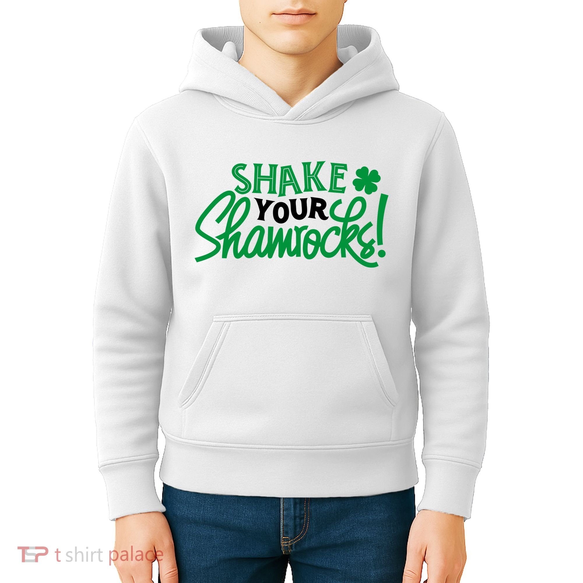 Shake Your Shamrocks Funny St Patricks Day Kids Hoodie