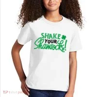 Shake Your Shamrocks Funny St Patricks Day Kids T-Shirt thumb 2