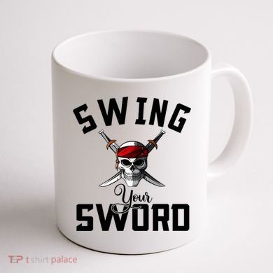 Swing Your Sword Hall State RIP Mike Coach Rest In Peace Coffee Mug back