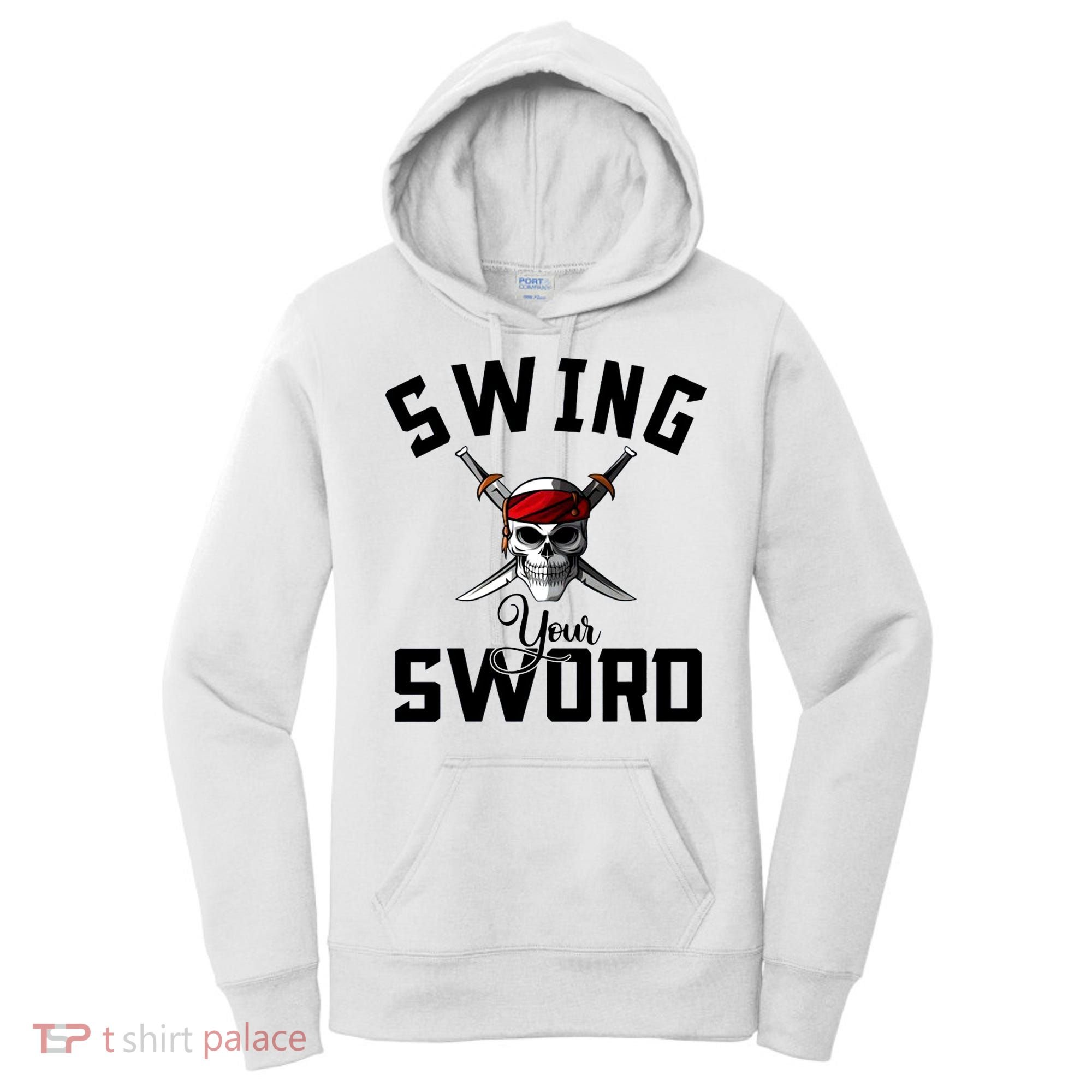 Swing Your Sword Hall State RIP Mike Coach Rest In Peace Women's Hoodie