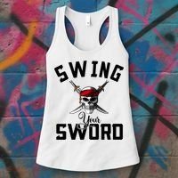 Swing Your Sword Hall State RIP Mike Coach Rest In Peace Women's Tank Top thumb 3
