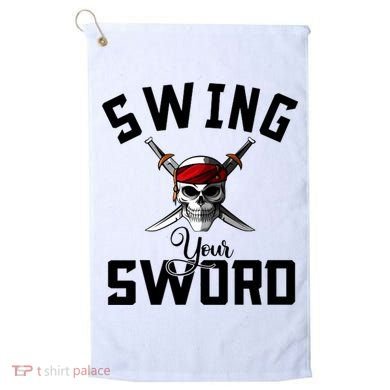 Swing Your Sword Hall State RIP Mike Coach Rest In Peace Golf Towel