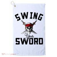 Swing Your Sword Hall State RIP Mike Coach Rest In Peace Golf Towel thumb 0